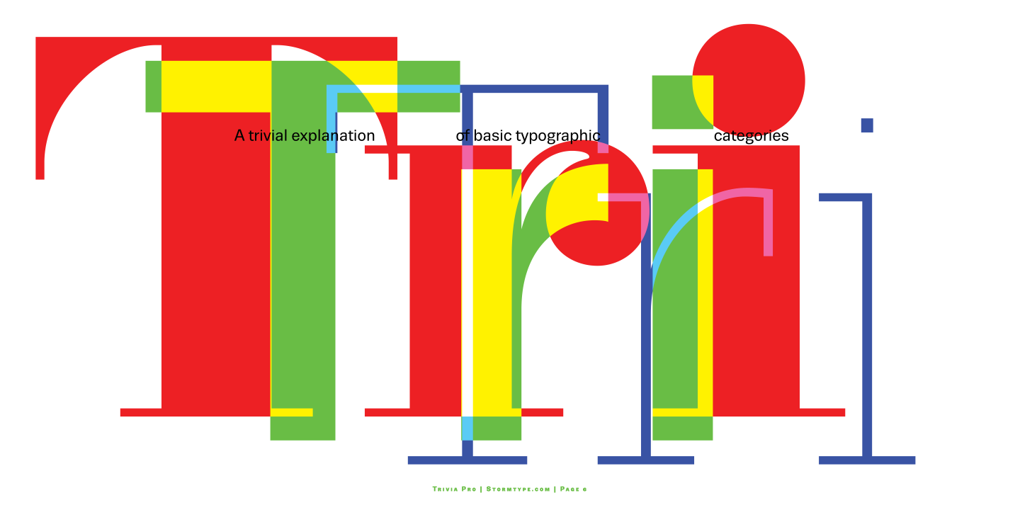 Пример шрифта Trivia Slab Italic